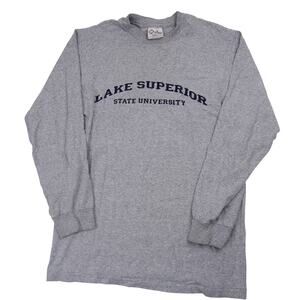 Vintage Lake Superior State University Long Sleeve graphic T Shirt